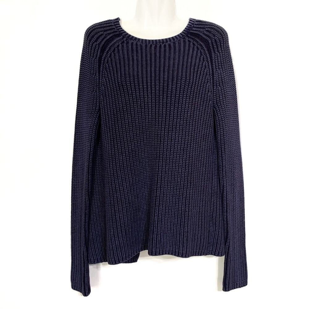Stitch Fix Olive + Oak Blue Open Back Sweater